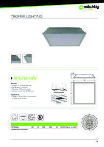 TROFFER LIGHTING  MTGT6640W MTGT6634W Benefits