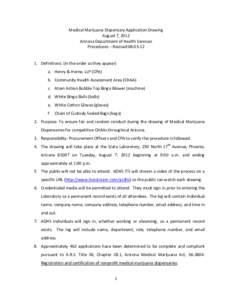 Medical Marijuana Dispensary Application Drawing August 7, 2012 Arizona Department of Health Services Procedures – Revised[removed]Definitions: (in the order as they appear) a. Henry & Horne, LLP (CPA)