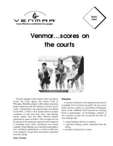 Body Odor Cost-effective ventilation for people Venmar...scores on the courts