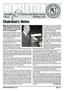 NEWSLETTER Dunstable No.33 District Local History Society February 2010