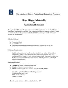 Agricultural education