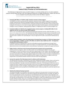 Homelessness / Homelessness in the United States / Personal life / United States Department of Housing and Urban Development / National Coalition for Homeless Veterans / Supportive housing / Housing trust fund / Section 8 / Housing First / Affordable housing / Poverty / Housing