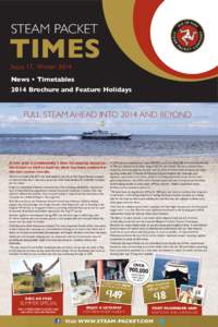 STEAM PACKET  TIMES Issue 17, WinterNews • Timetables