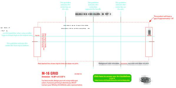 This guideline indicates the center line on the side.  This guideline