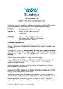 Rehabilitation medicine / Speech and language pathology / Case management / Health care provider / Cleveland Hearing & Speech Center / California HealthCare Foundation / Medicine / Health / Dyslexia