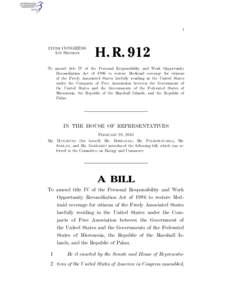 I  113TH CONGRESS 1ST SESSION  H. R. 912