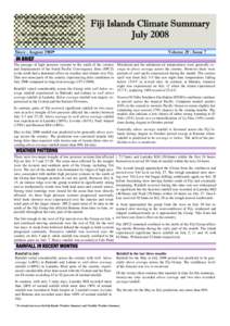 FIJI METEOROLOGICAL SERVICE Private Mail Bag (NAP0351) Nadi Airport, Fiji Islands Ph: +[removed], Fax: +[removed]Email: [removed] See online version at http://www.met.gov.fj