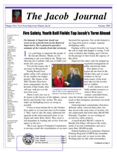 The Jacob Journal Happy New Year from Supervisor Dianne Jacob Serving the Cities of: El Cajon La Mesa