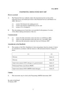 Microsoft Word - FSA2007_8 Passporting MIFID.doc
