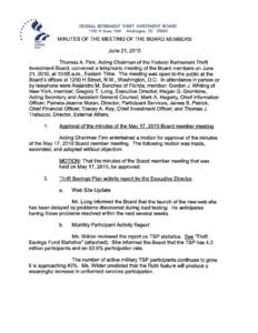 Minutes of the Meeting of the Board Members