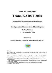 PROCEEDINGS OF  Trans-KARST 2004