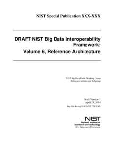 Cloud computing / Computing / Computer security / Software architecture / Information technology management / Emerging technologies / NIST Enterprise Architecture Model / Open-system environment reference model / Standards organizations / Gaithersburg /  Maryland / National Institute of Standards and Technology