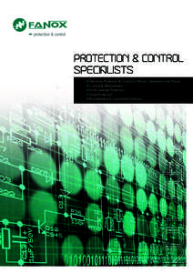 protection & control specialists Electronic Protection & Control of Motors, Generators and Pumps Control & Measurement Earth Leakage Protection Surge Protection