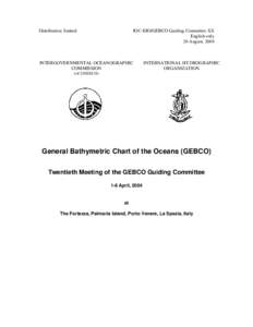 Hydrography / United Nations General Assembly observers / General Bathymetric Chart of the Oceans / Earth / Bathymetric chart / Bathymetry / International Hydrographic Organization / International Olympic Committee / Oceanography / Physical geography / Cartography