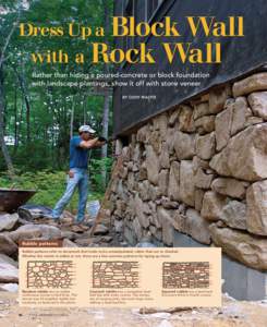 Dress Up a Block Wall with a Rock Wall