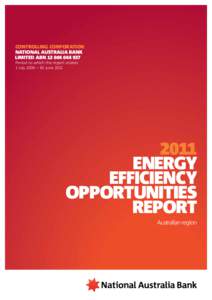 CONTROLLING CORPORATION NATIONAL AUSTRALIA BANK LIMITED ABN[removed]Period to which the report relates 1 July 2006 – 30 June 2011