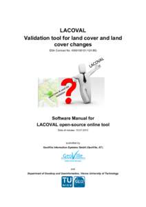 LACOVAL Validation tool for land cover and land cover changes ESA Contract No[removed]I-BG  Software Manual for