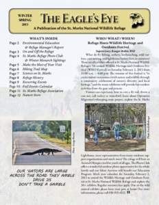 The Eagle’s Eye  A Publication of the St. Marks National Wildlife Refuge j