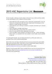 Microsoft Word - HSC Bassoon 2015.docx