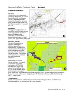 Community Wildfire Protection Plans:  Nonpareil COMMUNITY PROFILE: Location