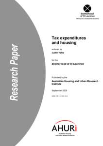 Tax expenditure and housing