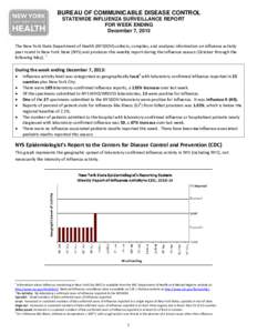 Weekly Influenza Surveillance Report