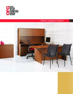 Melody Casegoods Furniture  Melody Transitional style with contemporary notes, Melody is a distillation of the 21st century workplace. Maintenance-free wood-grain or textured laminates are as durable as they are strikin