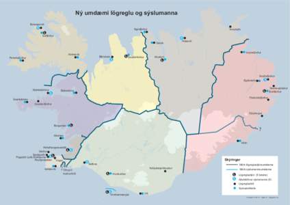 Ný umdæmi lögreglu og sýslumanna Bolungarvík S  Siglufjörður