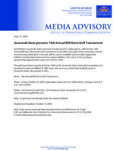 Savannah State University / Savannah /  Georgia / Bill Davis / Earl G. Yarbrough / SS Savannah / Georgia / Geography of the United States / American Association of State Colleges and Universities