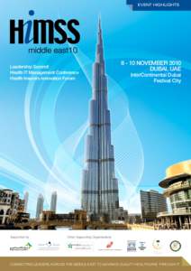 Healthcare Information and Management Systems Society / Medicine / Dubai / Healthcare in the United States / Medical informatics / Health