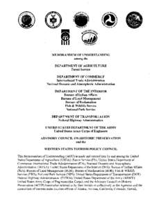 United States / Department of Tourism / Fish and Wildlife Coordination Act / Advisory Council on Historic Preservation / National Historic Preservation Act / Bureau of Land Management / Government / Historic preservation / National Register of Historic Places / Environment of the United States