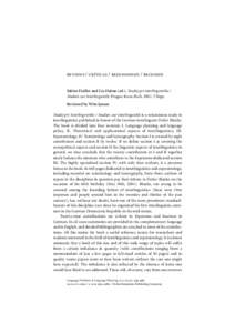 Review of "Studoj pri interlingvistiko / Studien zur Interlinguistik" by Sabine Fiedler and Liu Haitao (ed.)