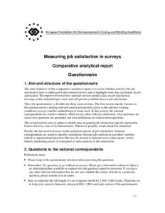 Measuring job satisfaction in surveys
