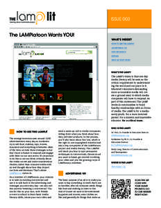 lit  ISSUE 003 The LAMPlatoon Wants YOU!