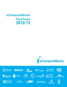 eCampusAlberta Fast Facts eCampus by the numbers 27 yrs median age