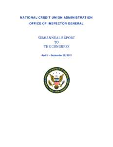 Semiannual Report to Congress, April 1 - September 30, 2012