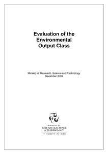 Microsoft Word - Evaluation of Environmental Research Final Report.doc