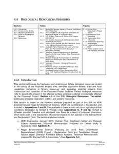 4.4  BIOLOGICAL RESOURCES: FISHERIES Sections