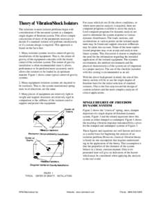 Vibration Isolators Shock Design