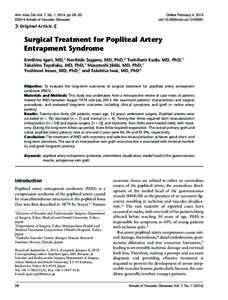 Popliteal artery entrapment syndrome / Popliteal artery / Aneurysm / Popliteal vein / DRIL / Medicine / Vascular surgery / Surgery