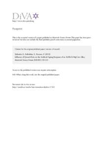 http://www.diva-portal.org  Postprint This is the accepted version of a paper published in Materials Science Forum. This paper has been peerreviewed but does not include the final publisher proof-corrections or journal p