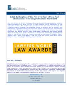 Press Release - Lawyers World Law AwardDOC