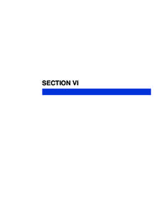 Section VI - Law Enforcement Personnel