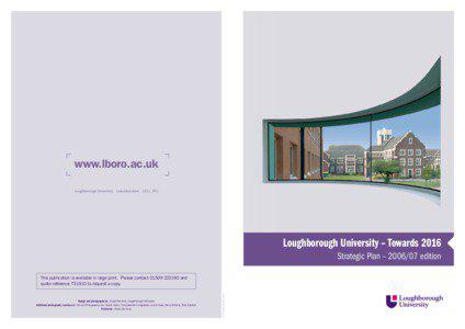 www.lboro.ac.uk Loughborough University Leicestershire LE11 3TU