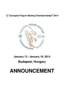 European Figure Skating Championships® 2014  January 13 - January 19, 2014