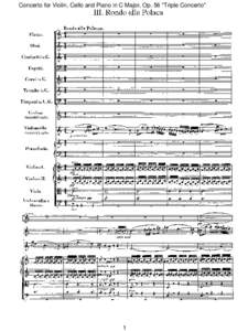 Concerto for Violin, Cello and Piano in C Major, Op. 56 