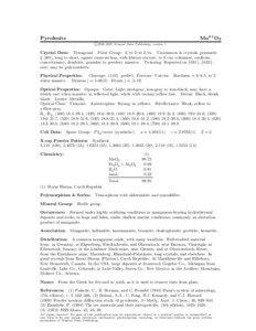 Mn4+ O2  Pyrolusite