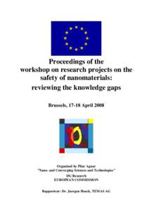 Proceedings of the workshop on research projects on the safety of nanomaterials: reviewing the knowledge gaps Brussels, 17-18 April 2008