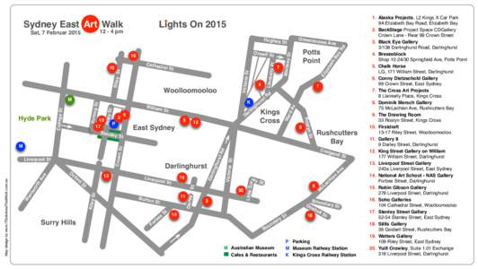 Sydney East Art Walk  Lights On 2015 East Sydney