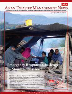 Disaster preparedness / Management / International nongovernmental organizations / Natural disasters / Occupational safety and health / Focus Humanitarian Assistance / Humanitarian principles / Disaster / Kashmir earthquake / Emergency management / Humanitarian aid / Public safety
